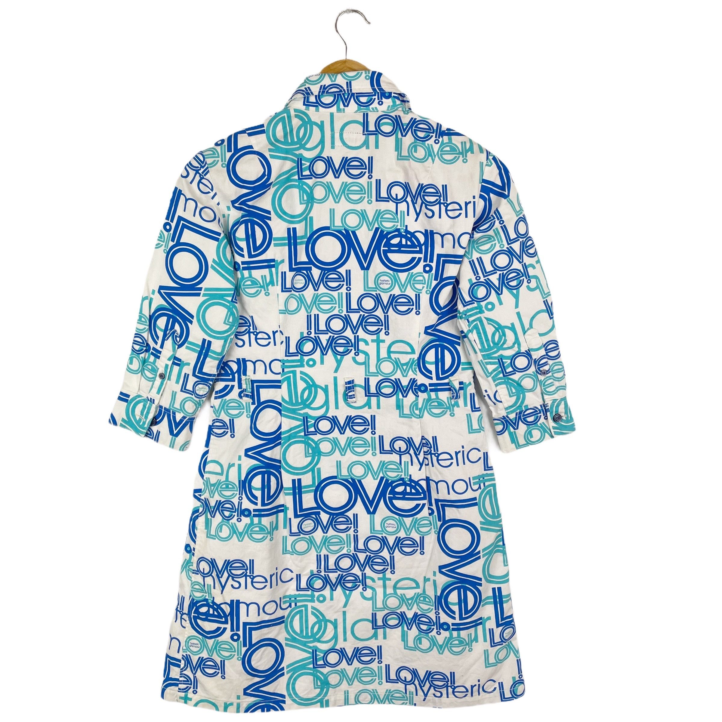Hysteric Glamour Vintage HYSTERIC GLAMOUR Fullprint AOP Blue Denim Blouses Size US S / EU 44-46 / 1 - 7 Thumbnail