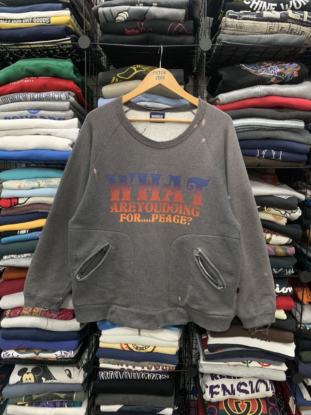 Japanese Brand × Vintage VINTAGE NOVADELIC SWEATSHIRT Size US M / EU 48-50 / 2 - 2 Thumbnail