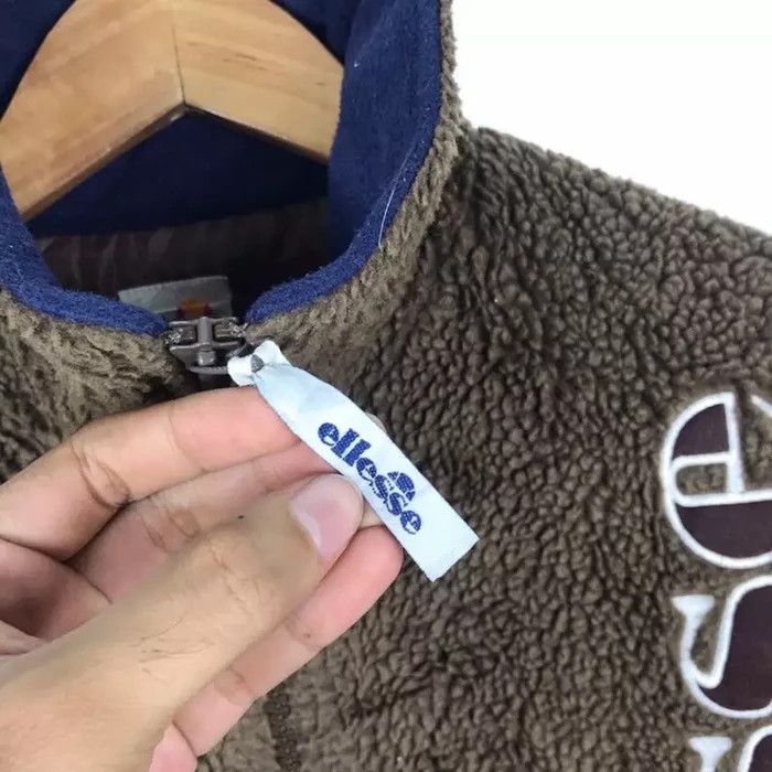 Ellesse Vintage 90s ELLESSE FLEECE Italy Brown Sweatshirt Size US L / EU 52-54 / 3 - 4 Thumbnail