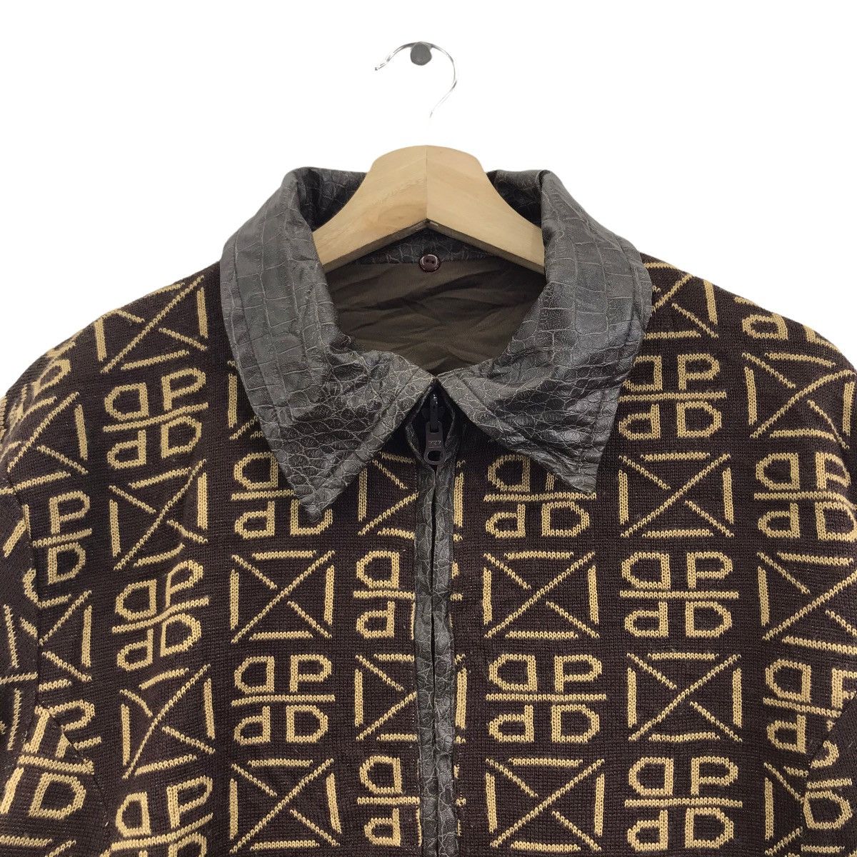 Vintage DONPELIENO DP International Monogram Reversible LeatherParka Size US L / EU 52-54 / 3 - 2 Thumbnail
