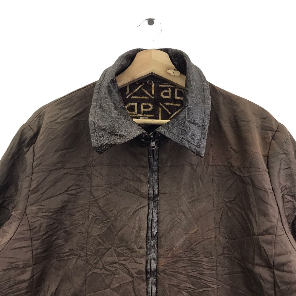 Vintage DONPELIENO DP International Monogram Reversible LeatherParka Size US L / EU 52-54 / 3 - 6 Thumbnail