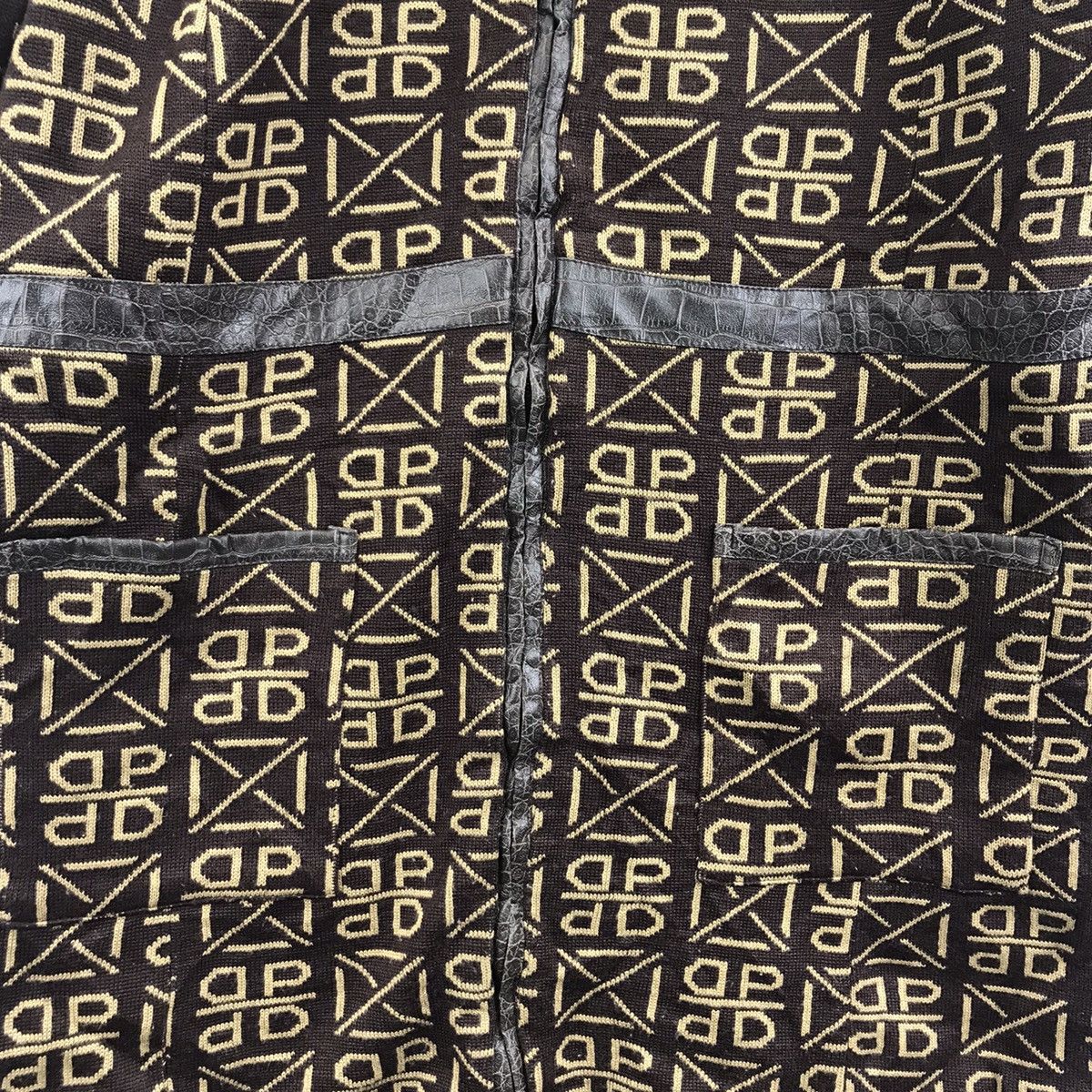 Vintage DONPELIENO DP International Monogram Reversible LeatherParka Size US L / EU 52-54 / 3 - 3 Thumbnail