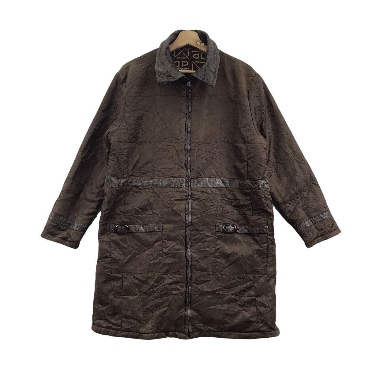 Vintage DONPELIENO DP International Monogram Reversible LeatherParka Size US L / EU 52-54 / 3 - 5 Thumbnail