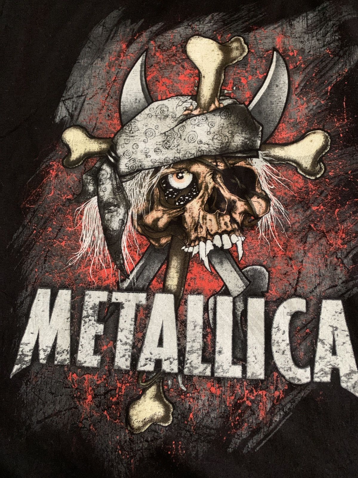 Metallica Vintage Metallica “Skull Pirate” t-shirt Size US XL / EU 56 / 4 - 2 Thumbnail