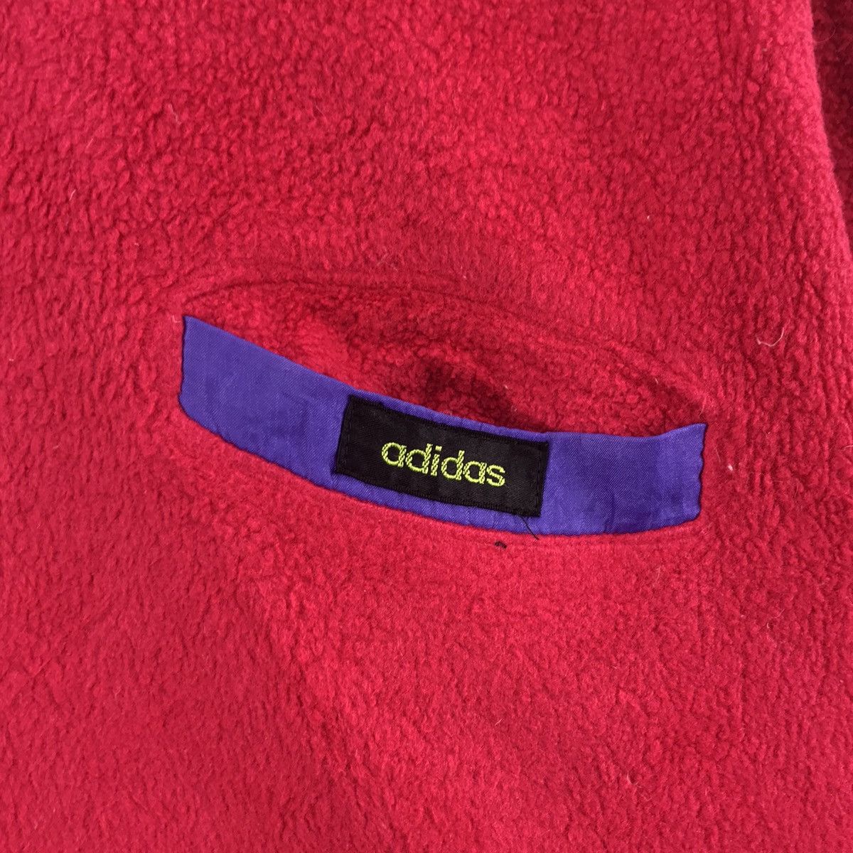 Adidas ADIDAS Polarlite Sherpa Button Up Pink Fleece Sweatshirt Size US M / EU 48-50 / 2 - 3 Thumbnail