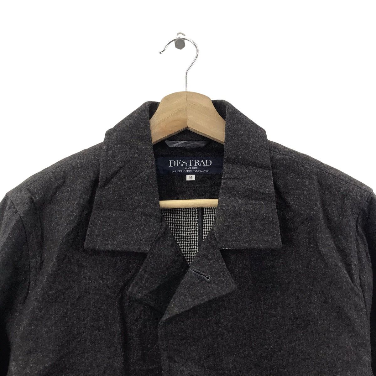 Japanese Brand DESTRAD Japanese Brand Overcoat Black Jacket Size US M / EU 48-50 / 2 - 2 Thumbnail