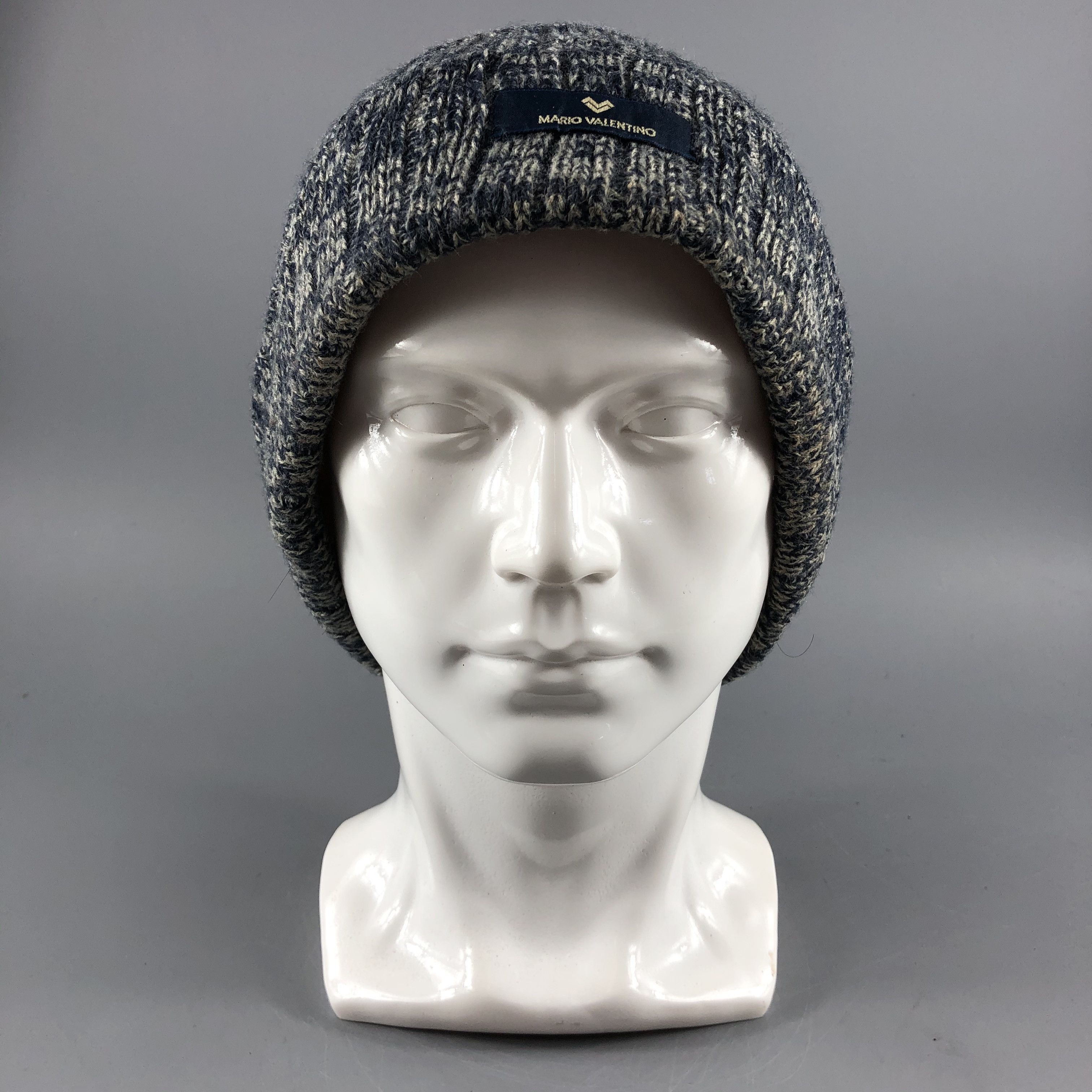 image of Vintage Mario Valentino Hats Crochet Beanie Snow Hat Snow Cap B216, Men's