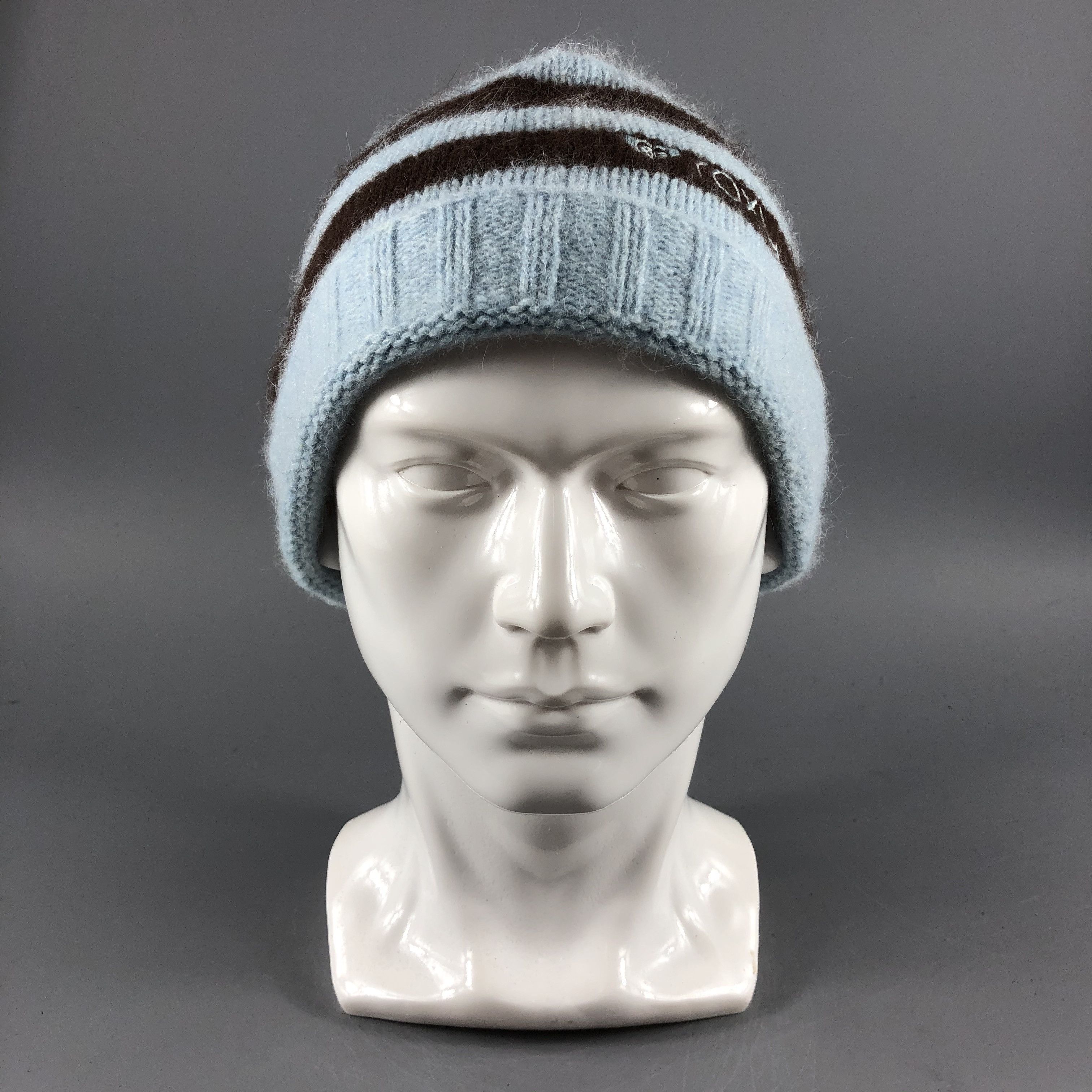 image of Roxy Quicksilver Hats Stripe Beanie Knit Snow Cap B296, Men's