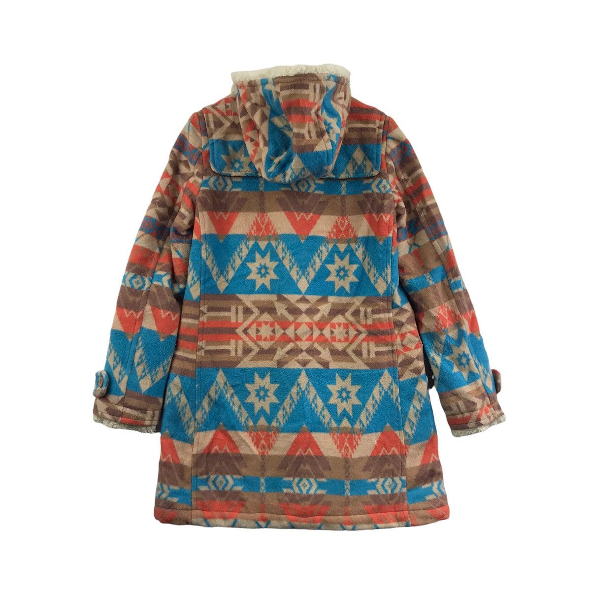 Vintage RODEO CROWN & CO Native Aztec Navajo Wool Duffle Coat Size US S / EU 44-46 / 1 - 8 Thumbnail