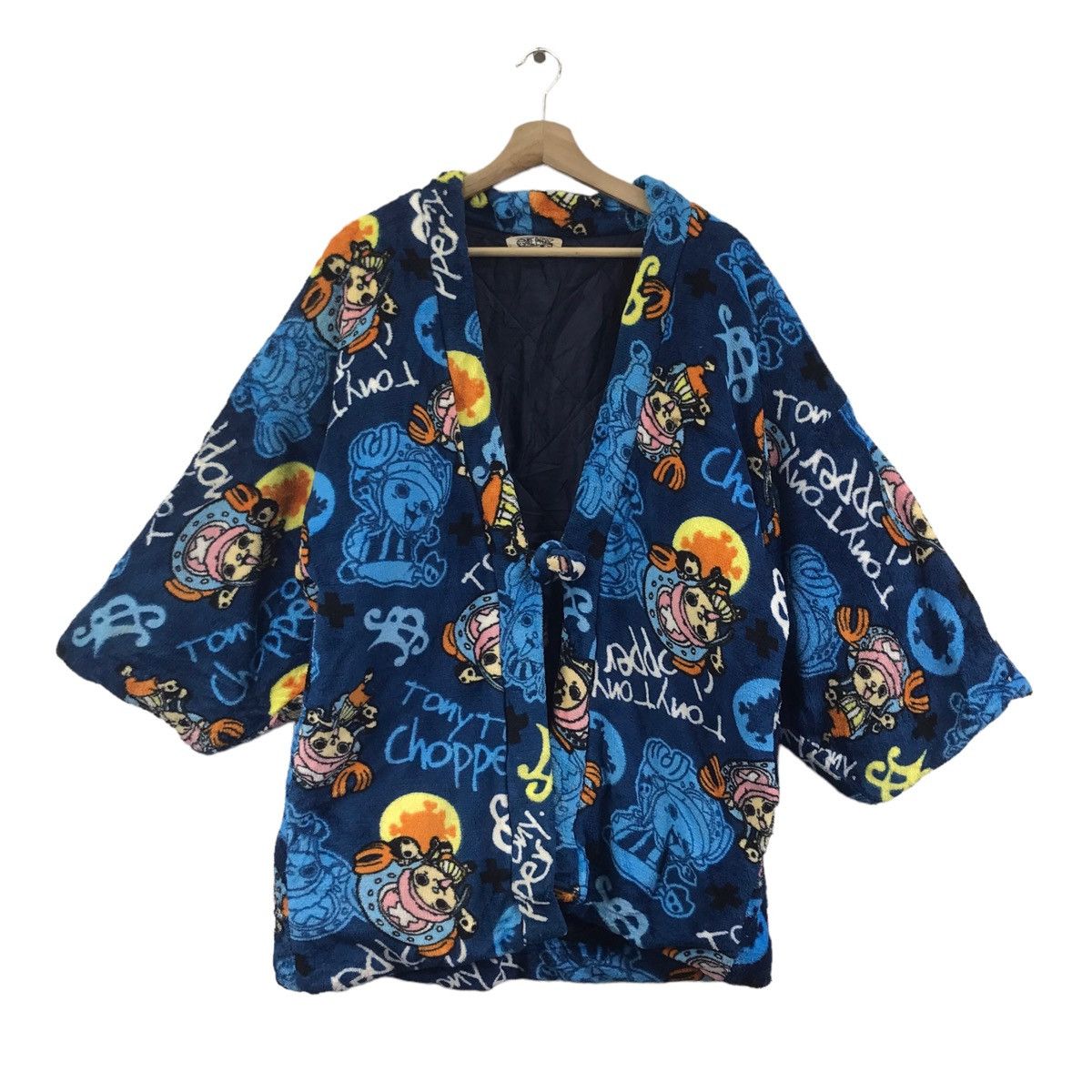 One Piece ONE PIECE ANIME Overprint Japan Cartoon Kimono Style Jacket Size US M / EU 48-50 / 2 - 1 Thumbnail