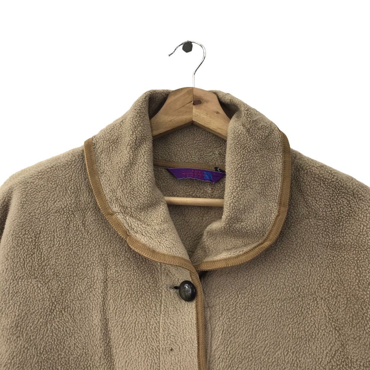 The North Face THE NORTH FACE Button Up Plain Brown Fleece Coat Size US L / EU 52-54 / 3 - 2 Thumbnail