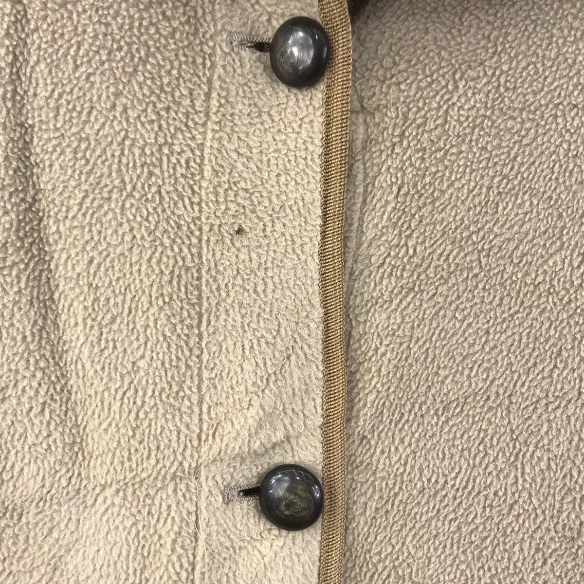 The North Face THE NORTH FACE Button Up Plain Brown Fleece Coat Size US L / EU 52-54 / 3 - 3 Thumbnail