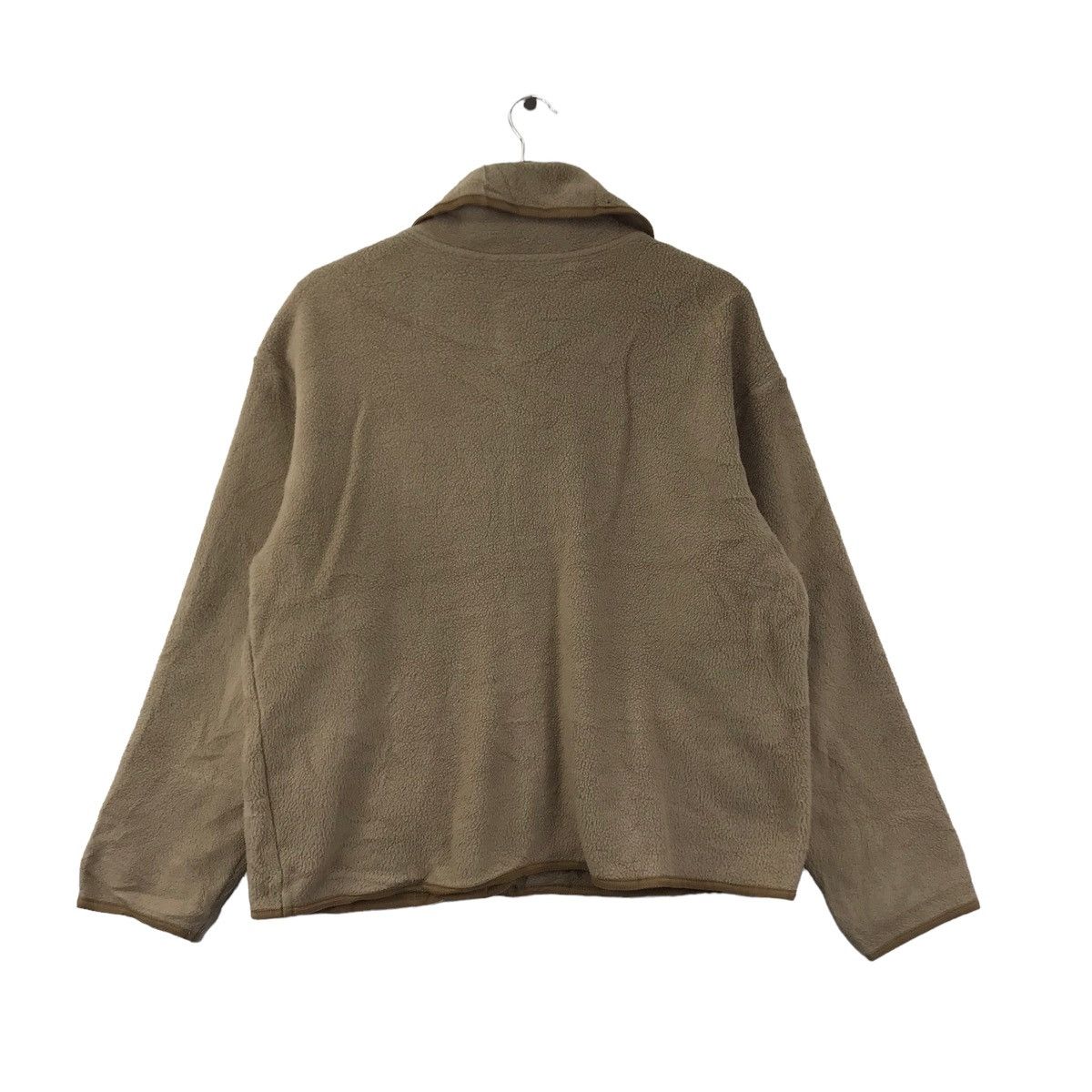 The North Face THE NORTH FACE Button Up Plain Brown Fleece Coat Size US L / EU 52-54 / 3 - 6 Thumbnail