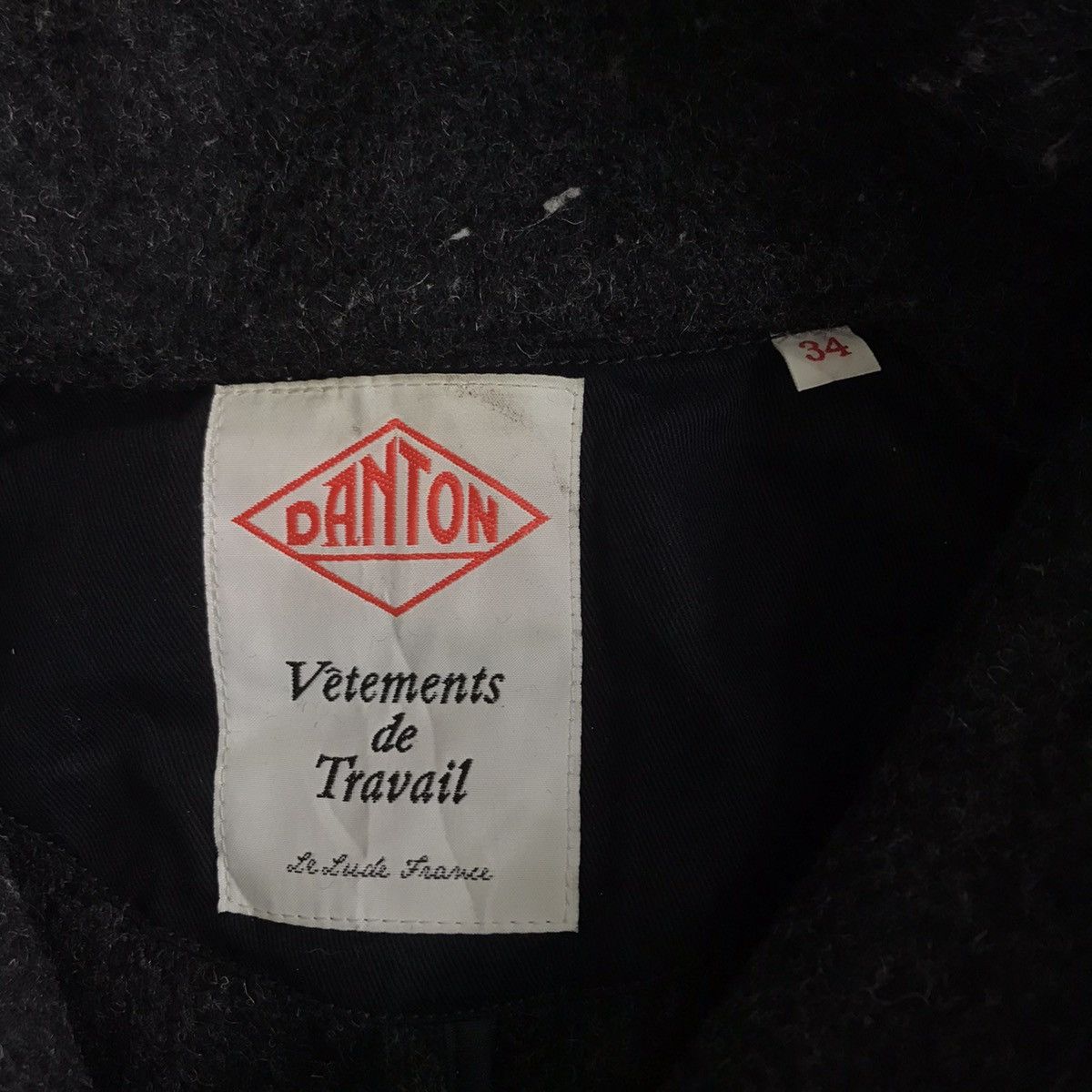 Danton Vintage DANTON VETEMENTS De TRAVAIL Wool Hooded Overcoat l Size US XS / EU 42 / 0 - 5 Thumbnail