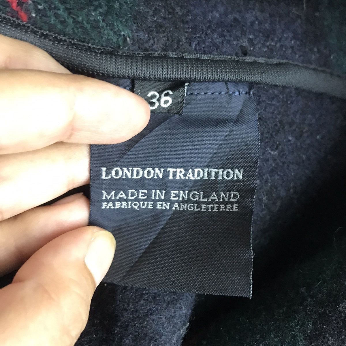 Vintage Vintage LONDON TRADITION ENGLAND Black WoolDuffle CoatJacket Size US S / EU 44-46 / 1 - 5 Thumbnail