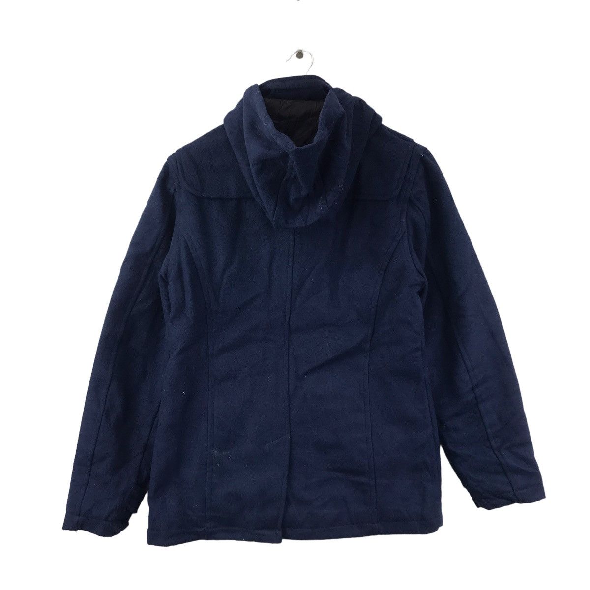 In The Attic IN THE ATTIC Japan Brand Duffle Navy Hooded Coat Size US M / EU 48-50 / 2 - 11 Thumbnail