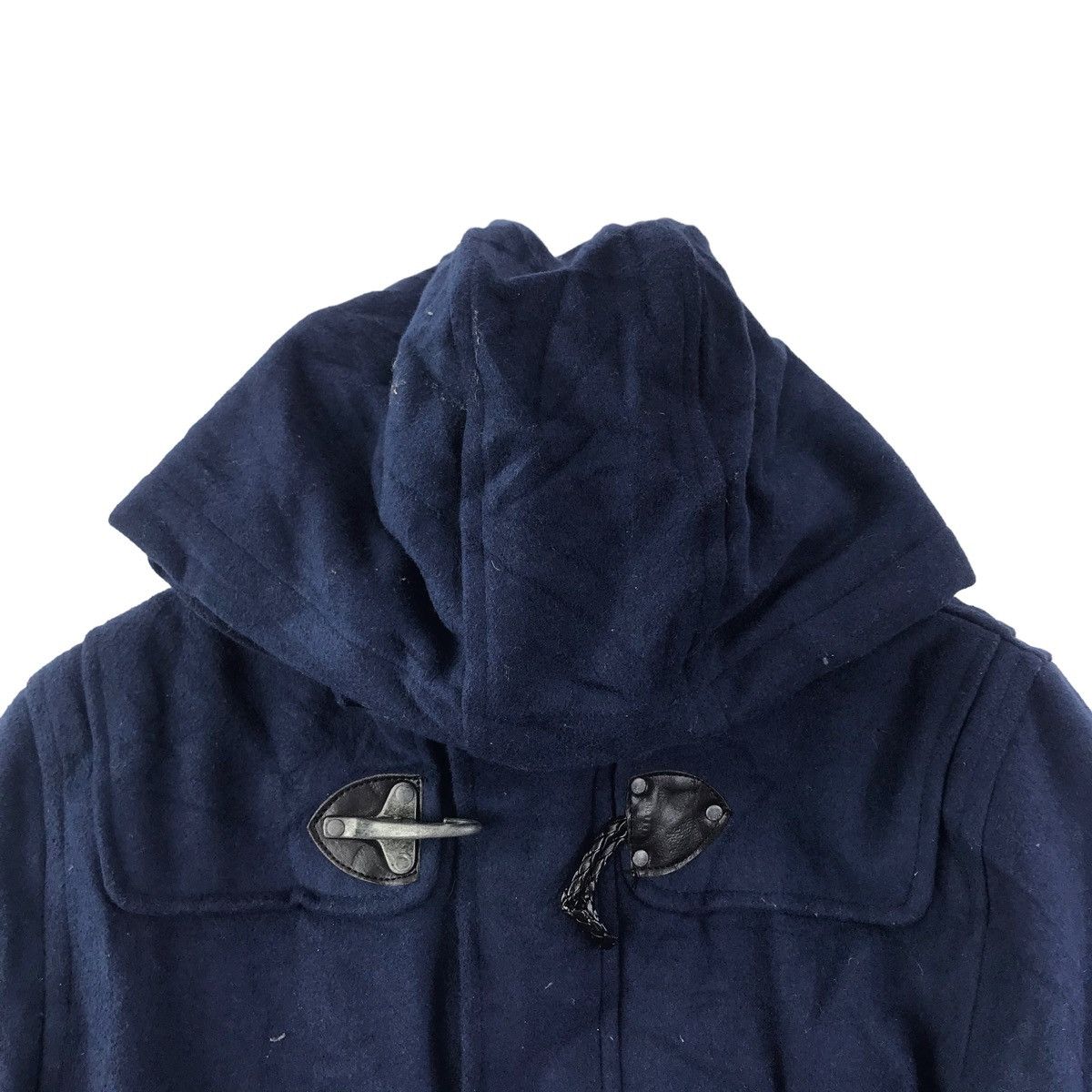 In The Attic IN THE ATTIC Japan Brand Duffle Navy Hooded Coat Size US M / EU 48-50 / 2 - 2 Thumbnail