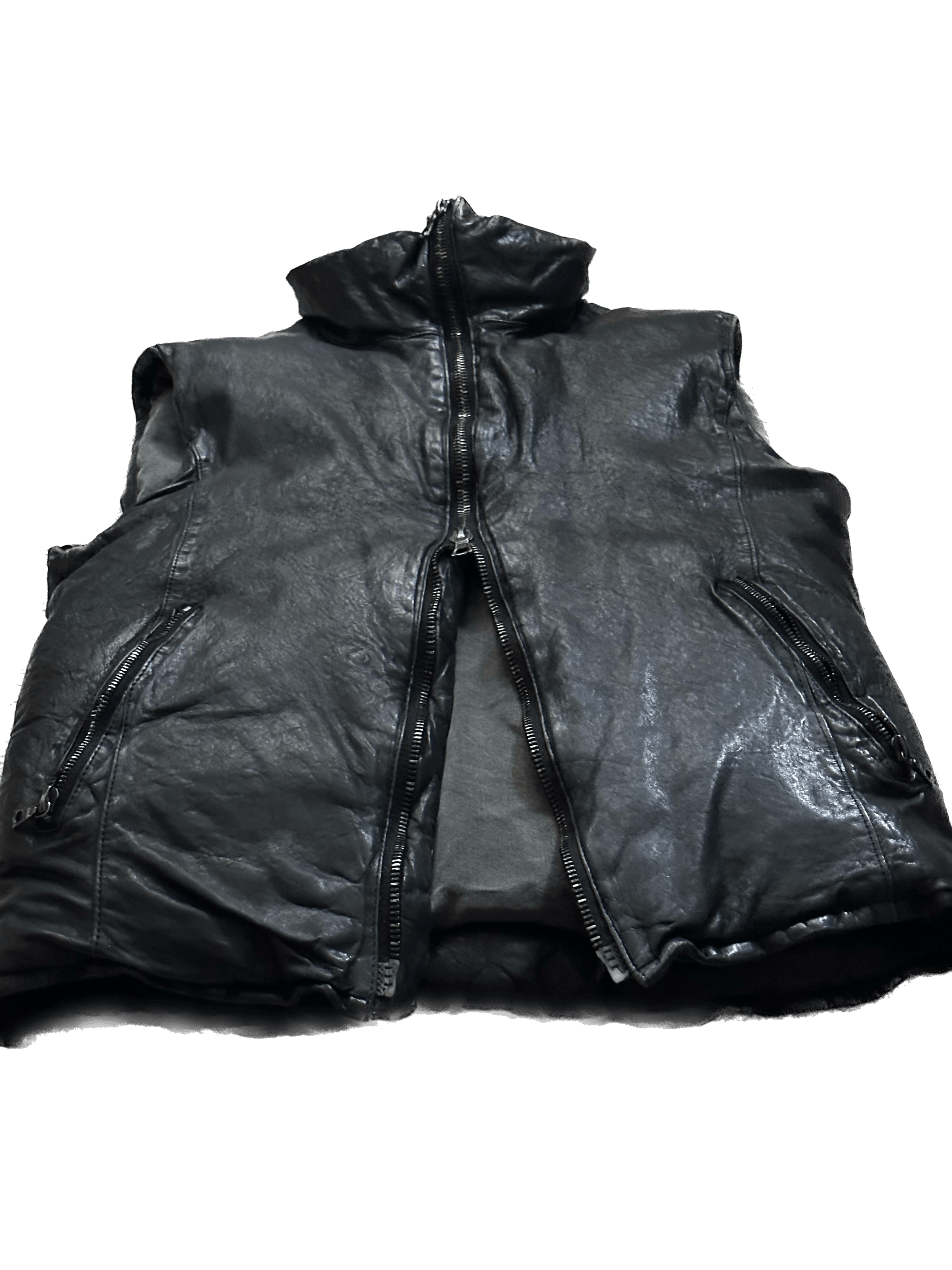 Isamu Katayama Backlash Calf Leather Down Vest - Size 2 US S Size US S / EU 44-46 / 1 - 19 Thumbnail