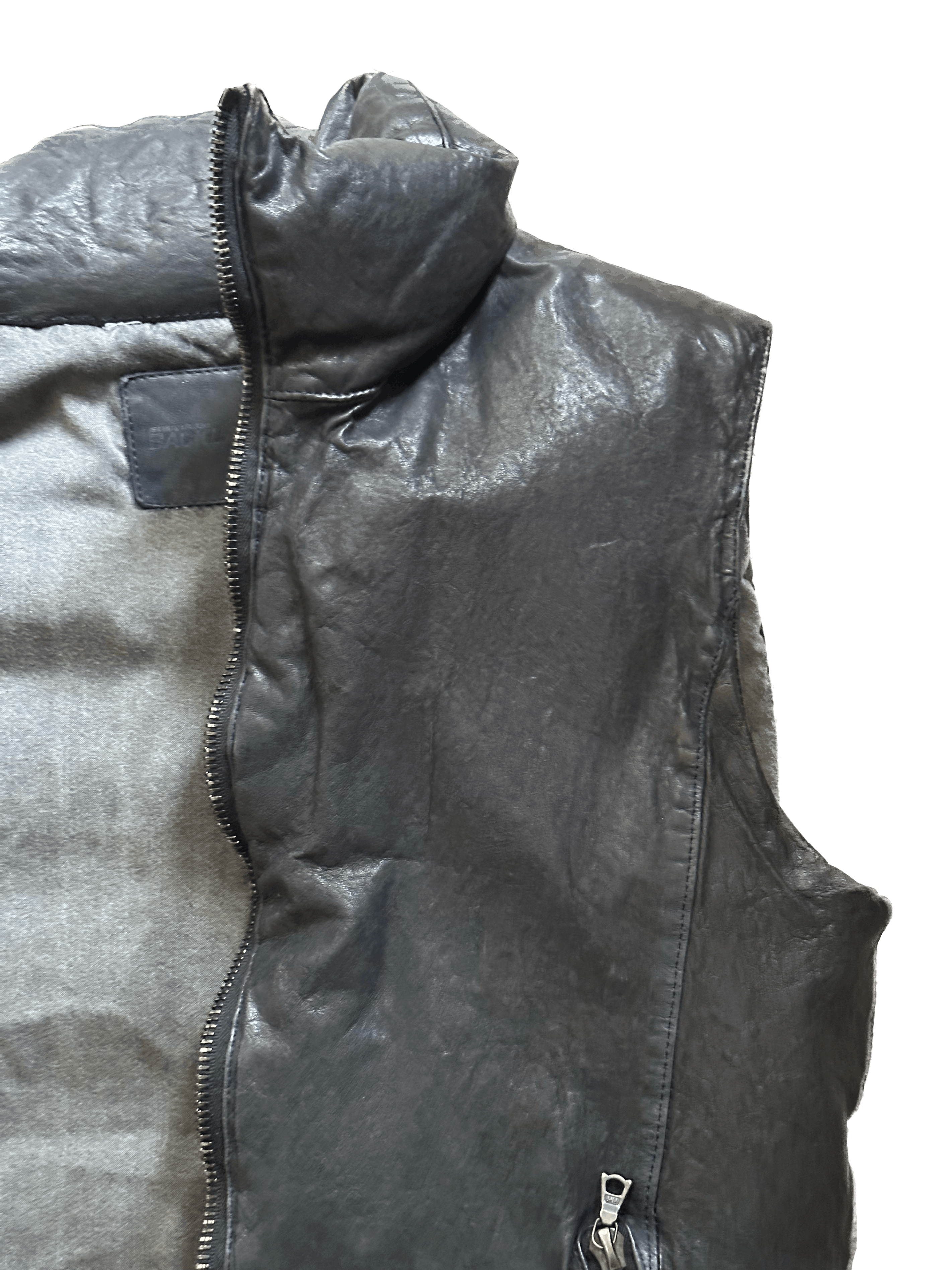 Isamu Katayama Backlash Calf Leather Down Vest - Size 2 US S Size US S / EU 44-46 / 1 - 22 Thumbnail