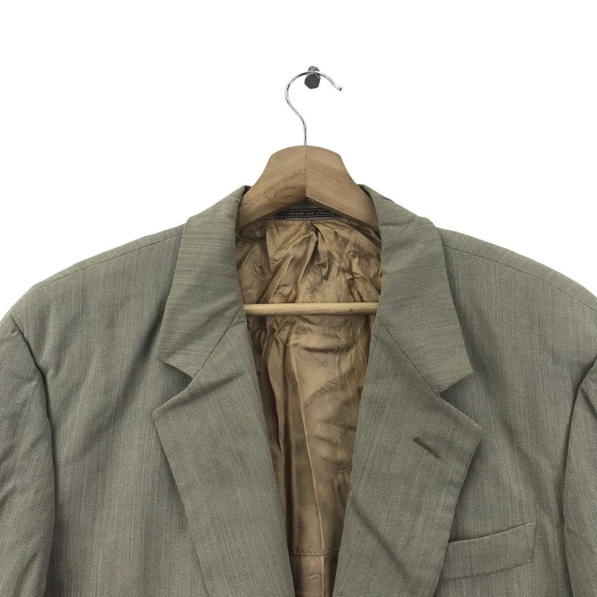 Fendi Vintage FENDI CLUB ROMA Italy Plain Grey Blazer Coat Jacket Size US M / EU 48-50 / 2 - 2 Thumbnail