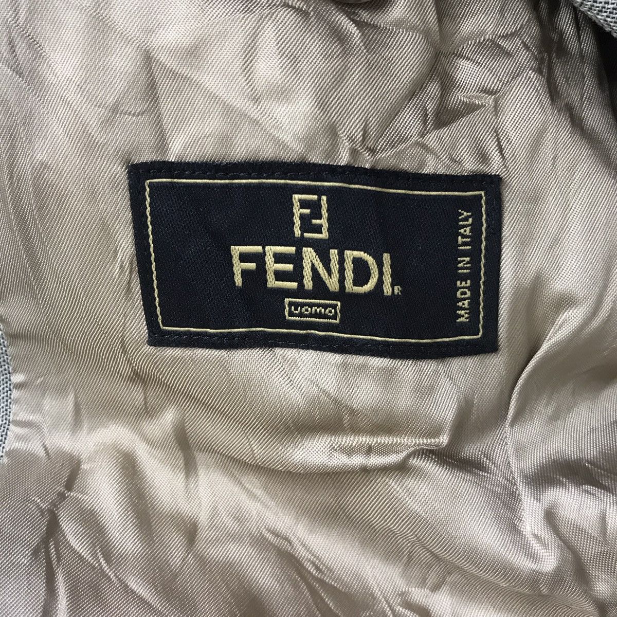 Fendi Vintage FENDI CLUB ROMA Italy Plain Grey Blazer Coat Jacket Size US M / EU 48-50 / 2 - 4 Thumbnail