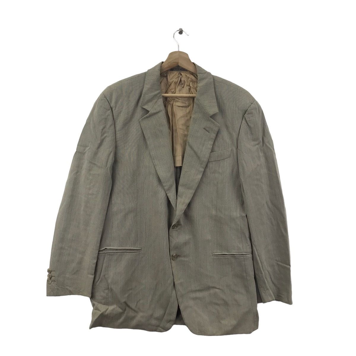Fendi Vintage FENDI CLUB ROMA Italy Plain Grey Blazer Coat Jacket Size US M / EU 48-50 / 2 - 1 Thumbnail
