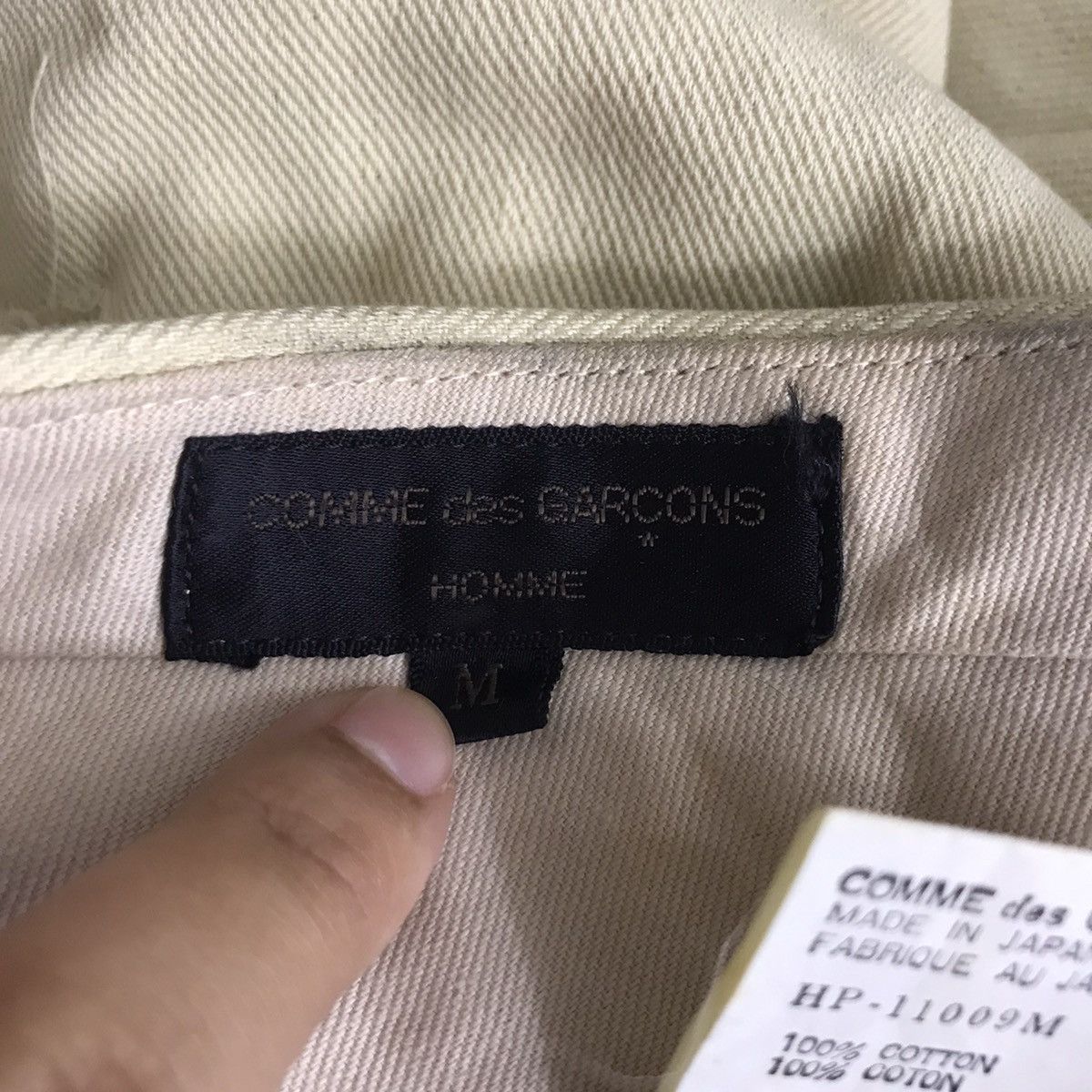 Comme des Garcons COMME DES GARCONS Homme Japanese Brand Baggy Trousers Pant Size US 26 / EU 42 - 3 Thumbnail