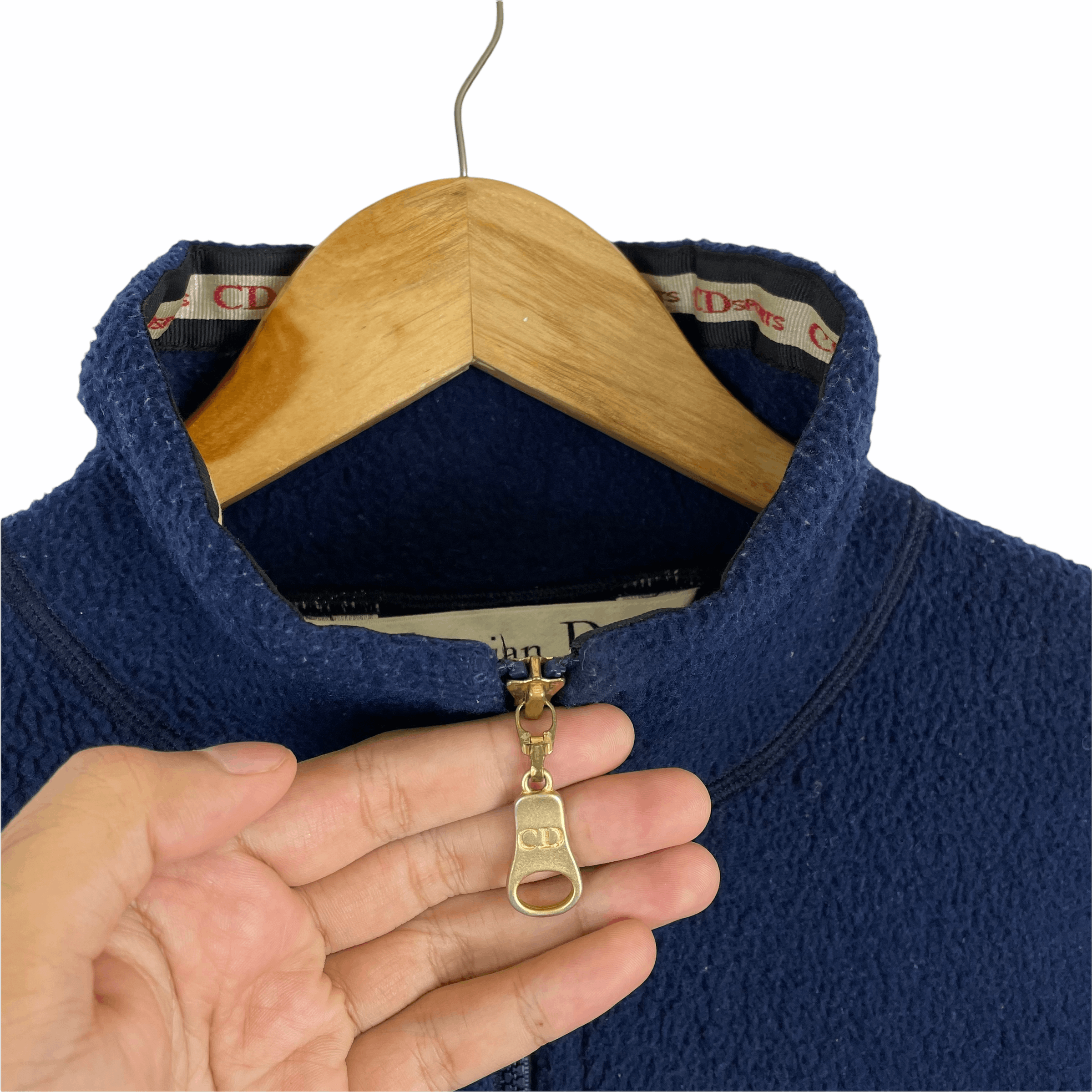 Christian Dior Monsieur Vintage CHRISTIAN DIOR CD SPORTS Blue Fleece Sweatshirt Size US M / EU 48-50 / 2 - 4 Thumbnail