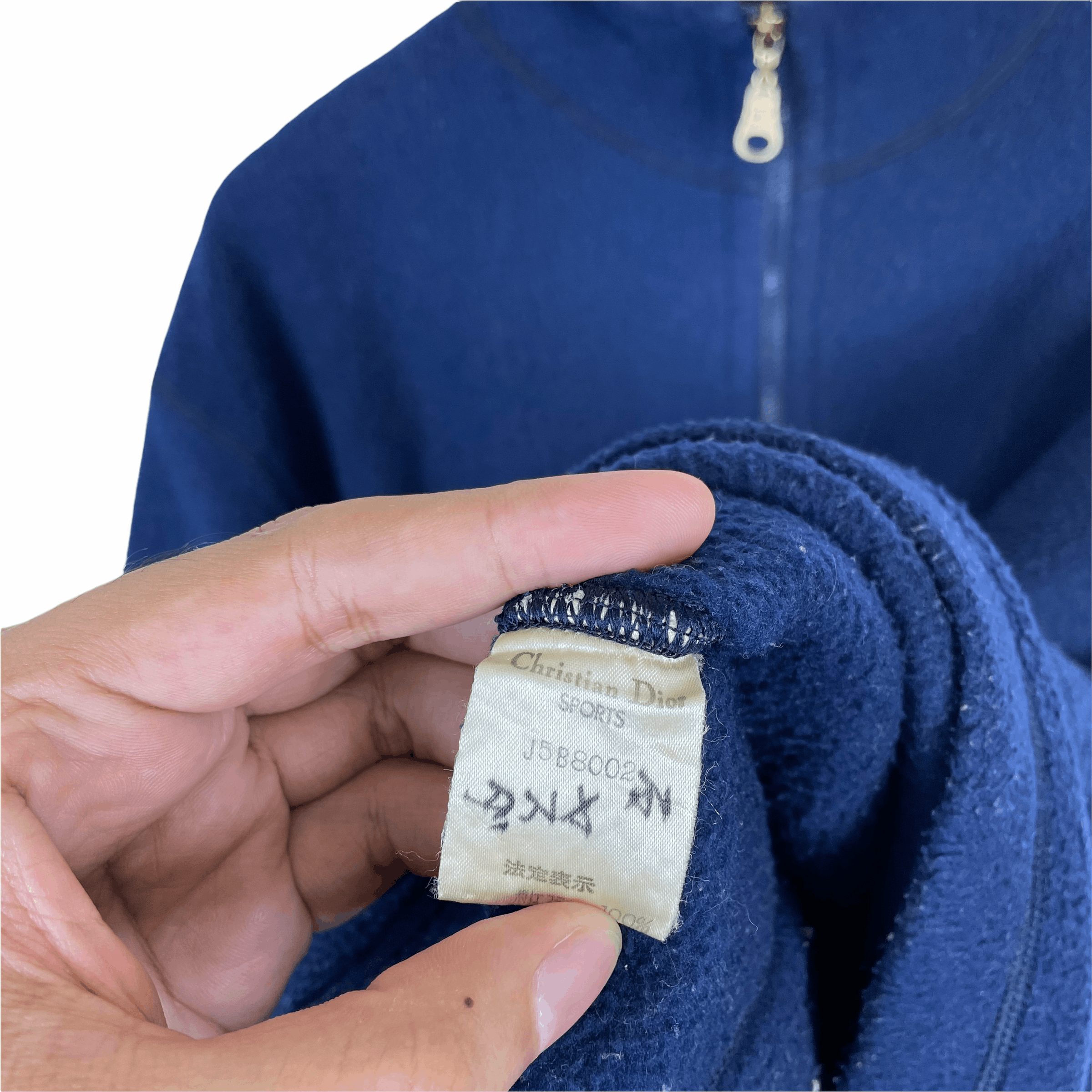 Christian Dior Monsieur Vintage CHRISTIAN DIOR CD SPORTS Blue Fleece Sweatshirt Size US M / EU 48-50 / 2 - 7 Thumbnail