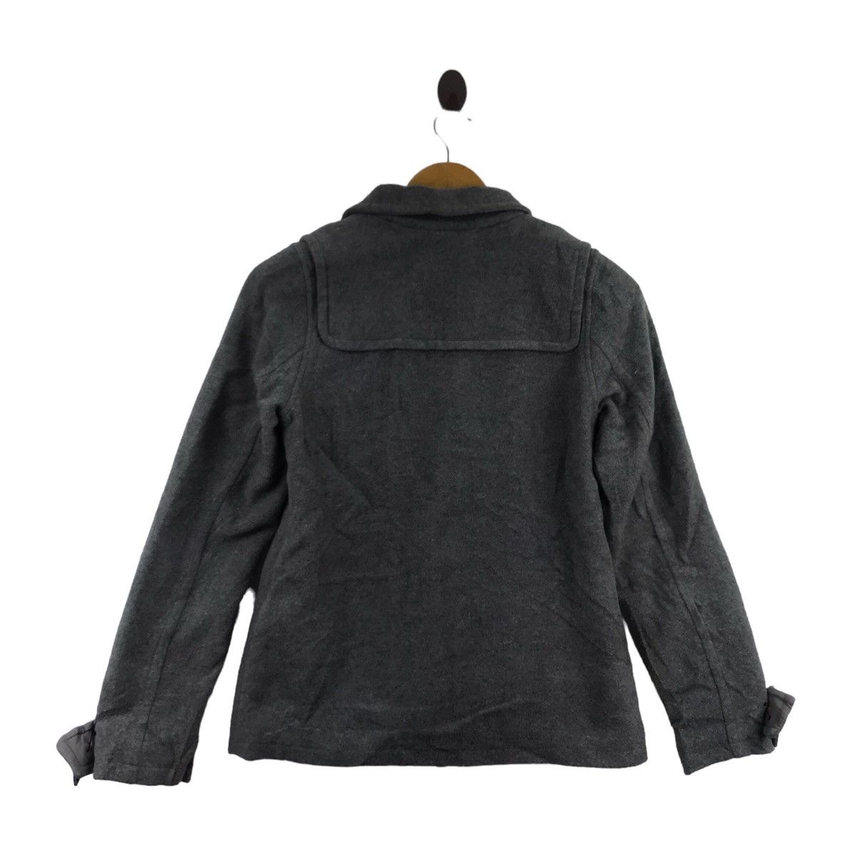 Vintage X-GIRL SKATE Skateboard Brand Grey Wool Duffle Coat Jacket Size XS / US 0-2 / IT 36-38 - 8 Thumbnail