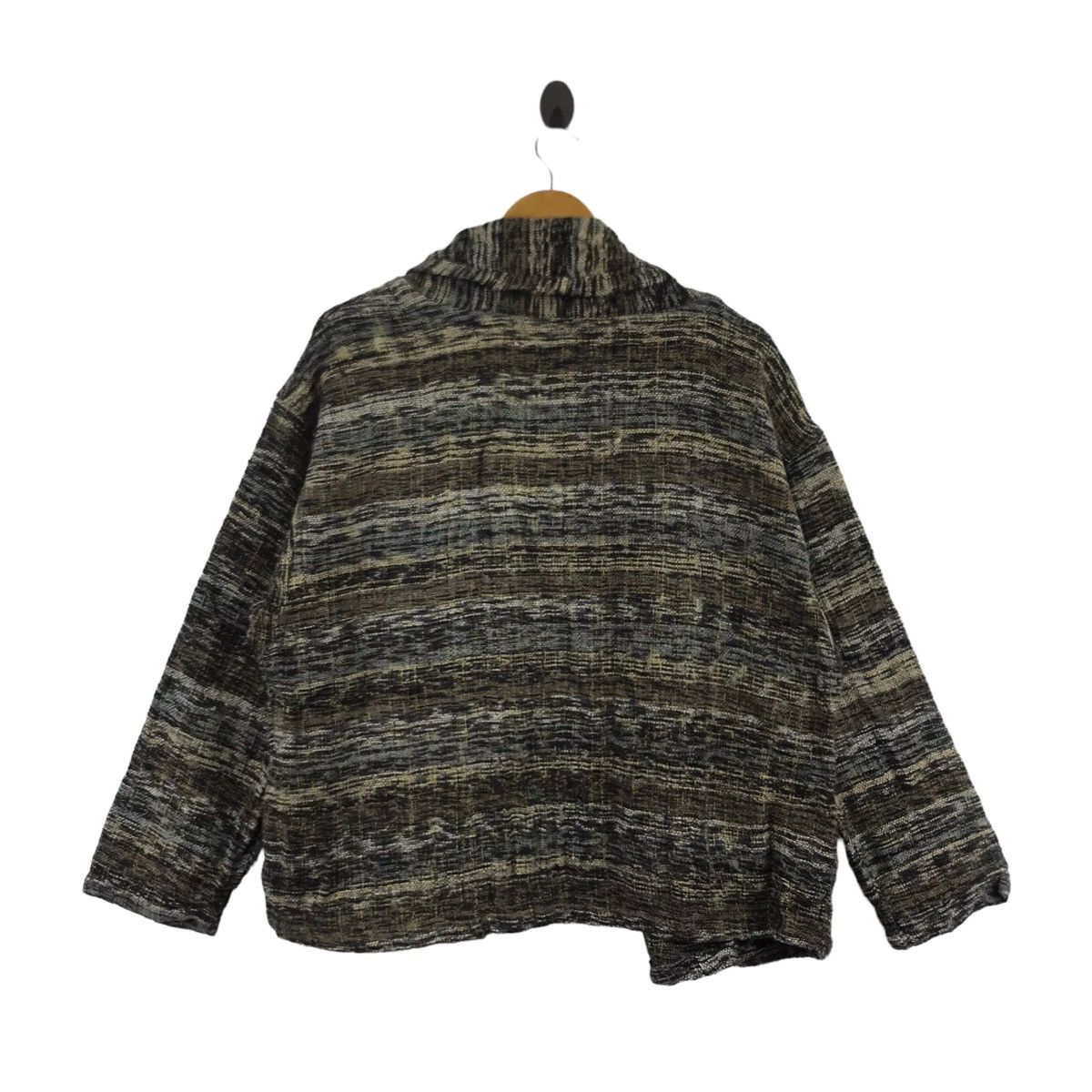 Vintage NOMAD Kapital Inspired Wool Grey Cardigan Sweatshirt Size L / US 10 / IT 46 - 7 Thumbnail