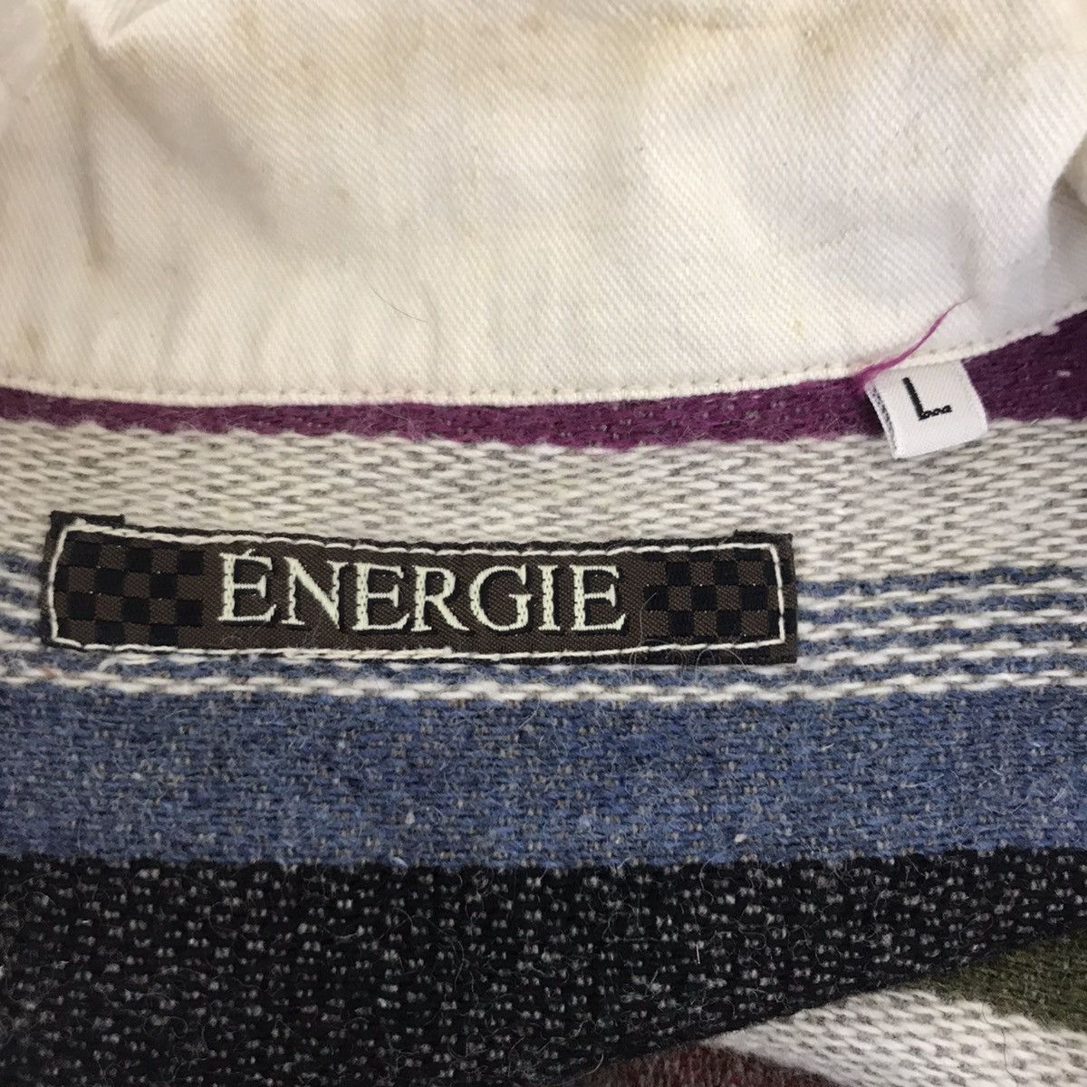 Energie Vintage ENERGIE Italy Native Navajo Aztec Jeans Jacket Size US L / EU 52-54 / 3 - 5 Thumbnail