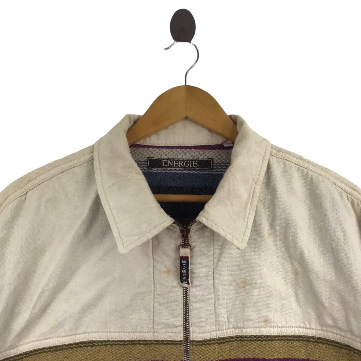Energie Vintage ENERGIE Italy Native Navajo Aztec Jeans Jacket Size US L / EU 52-54 / 3 - 2 Thumbnail