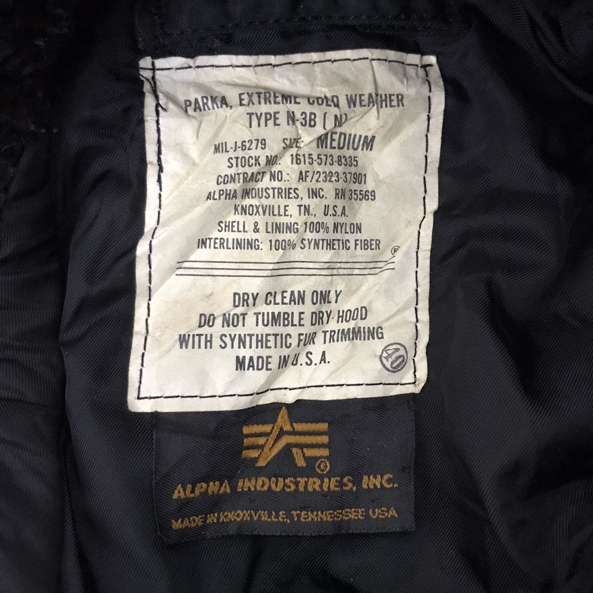 Alpha Industries Vtg ALPHA INDUSTRIES USA Parka Cold WeatherWool FlightJacket Size US M / EU 48-50 / 2 - 4 Thumbnail