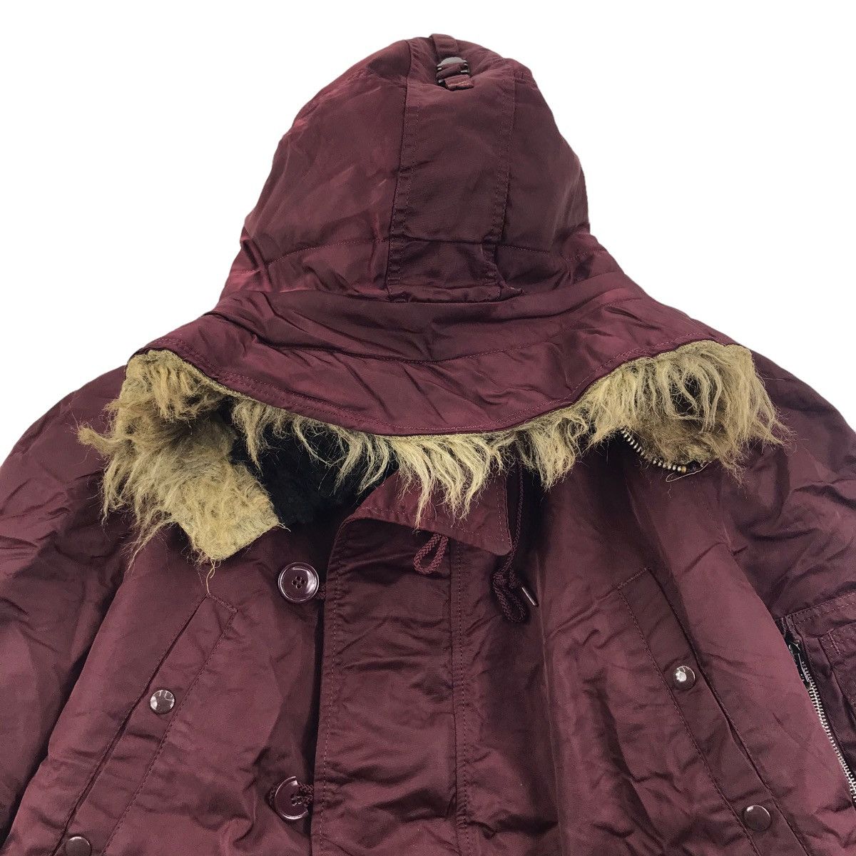 Alpha Industries Vtg ALPHA INDUSTRIES USA Parka Cold WeatherWool FlightJacket Size US M / EU 48-50 / 2 - 2 Thumbnail