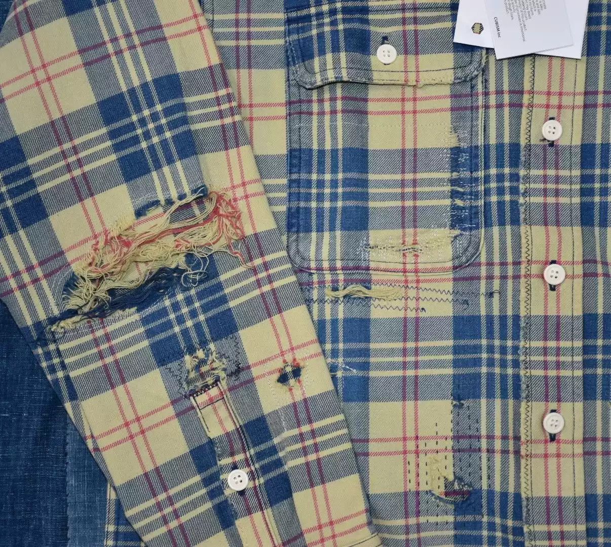 Visvim 21aw Lumber Check L/S Crash