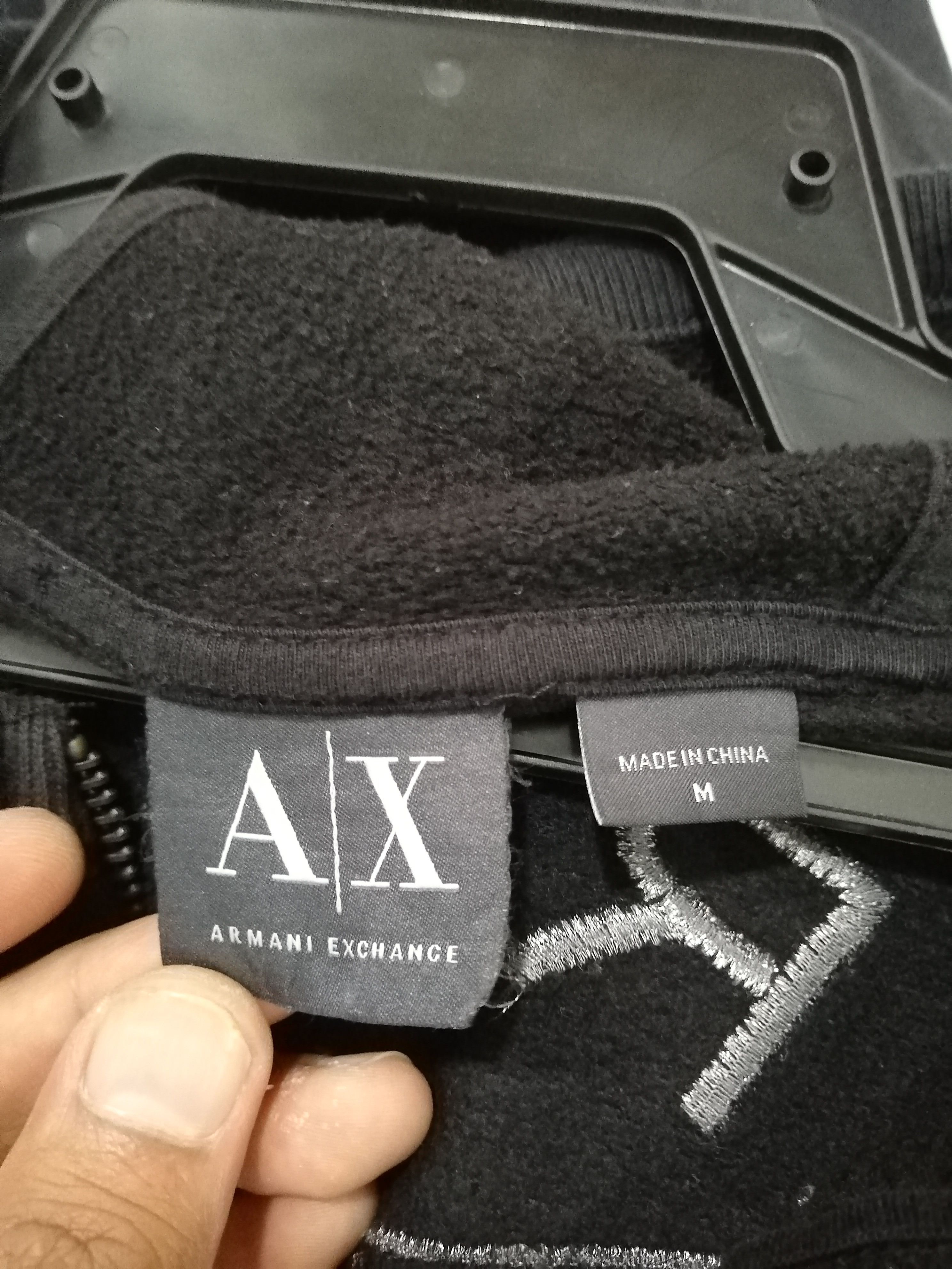Armani Exchange × Emporio Armani × Giorgio Armani Vintage Armani Exchange Hoodie Big Logo Size US M / EU 48-50 / 2 - 3 Thumbnail