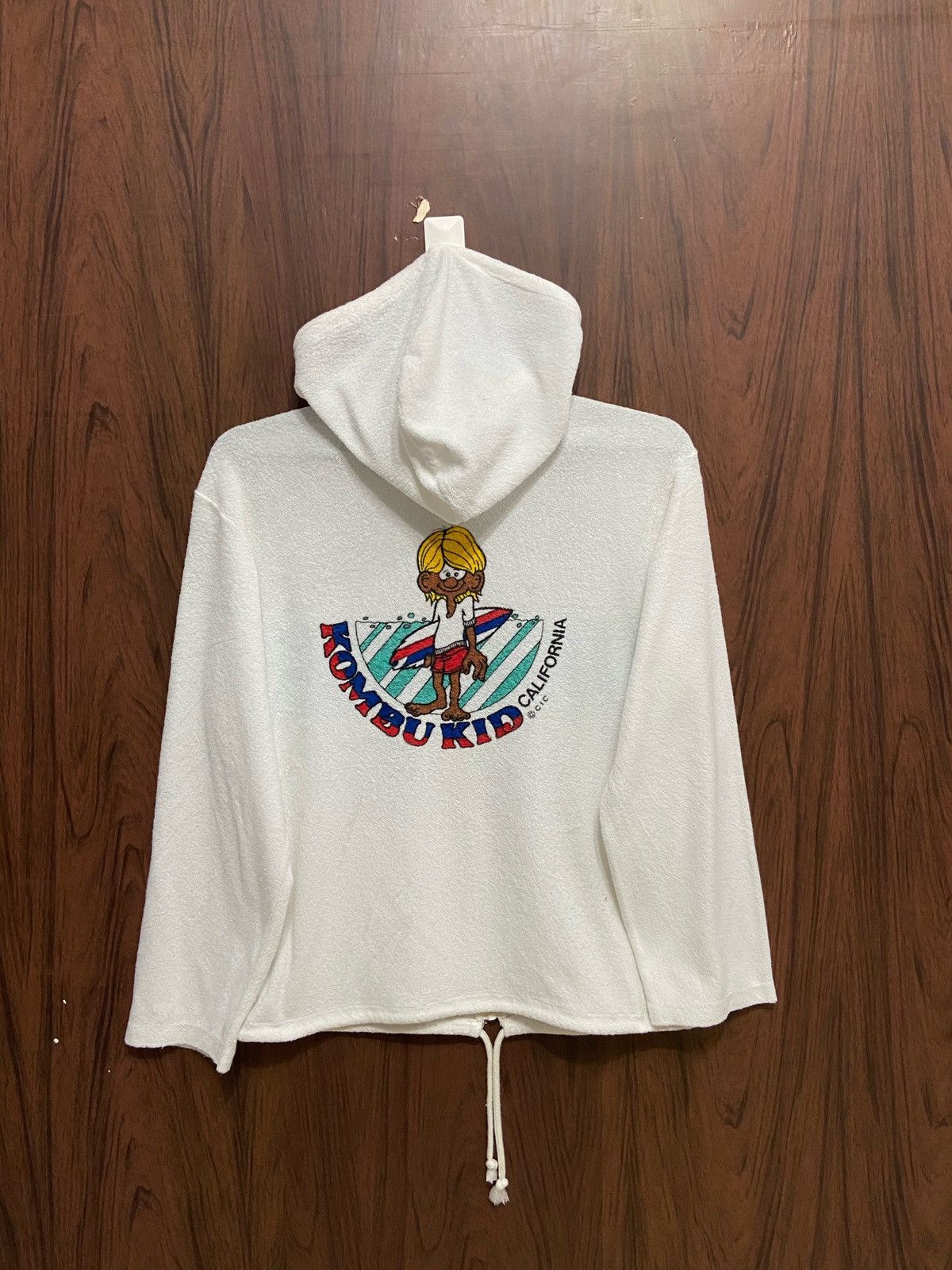 Vintage Vintage Kombu Kid hoodie surf style big logo fit S Size US S / EU 44-46 / 1 - 1 Thumbnail