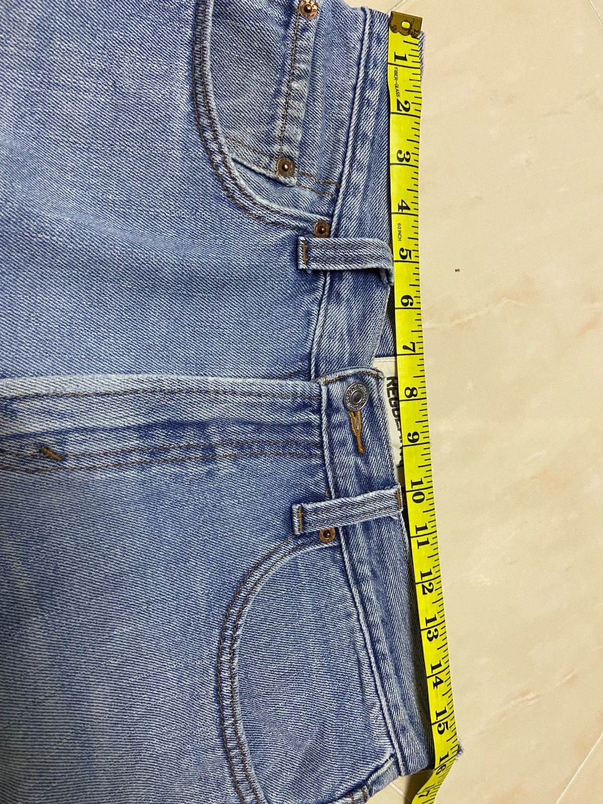 Levi's Vintage 505 Levis Denim Jeans white blue W31 Size US 31 - 10 Thumbnail