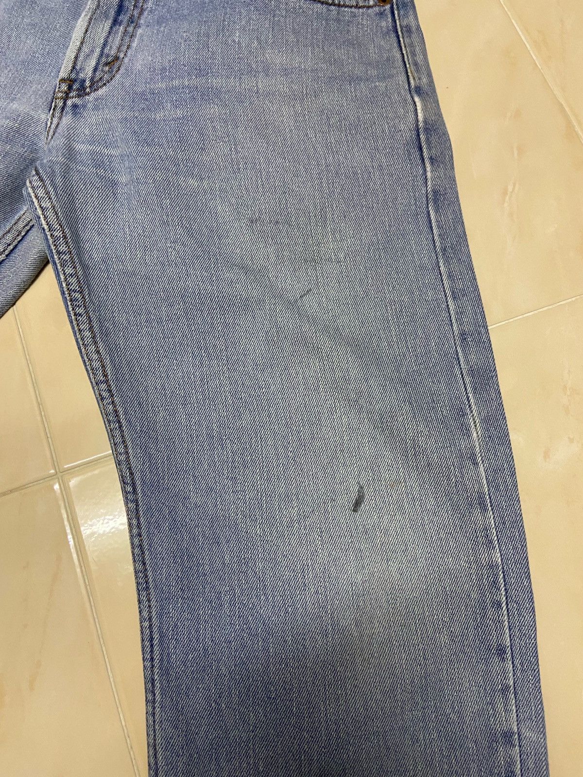 Levi's Vintage 505 Levis Denim Jeans white blue W31 Size US 31 - 4 Thumbnail