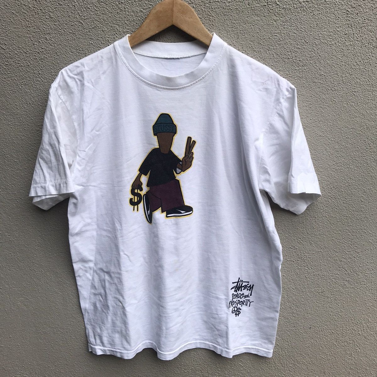 Stussy × Vintage Vintage STUSSY peace n prosperity old skate