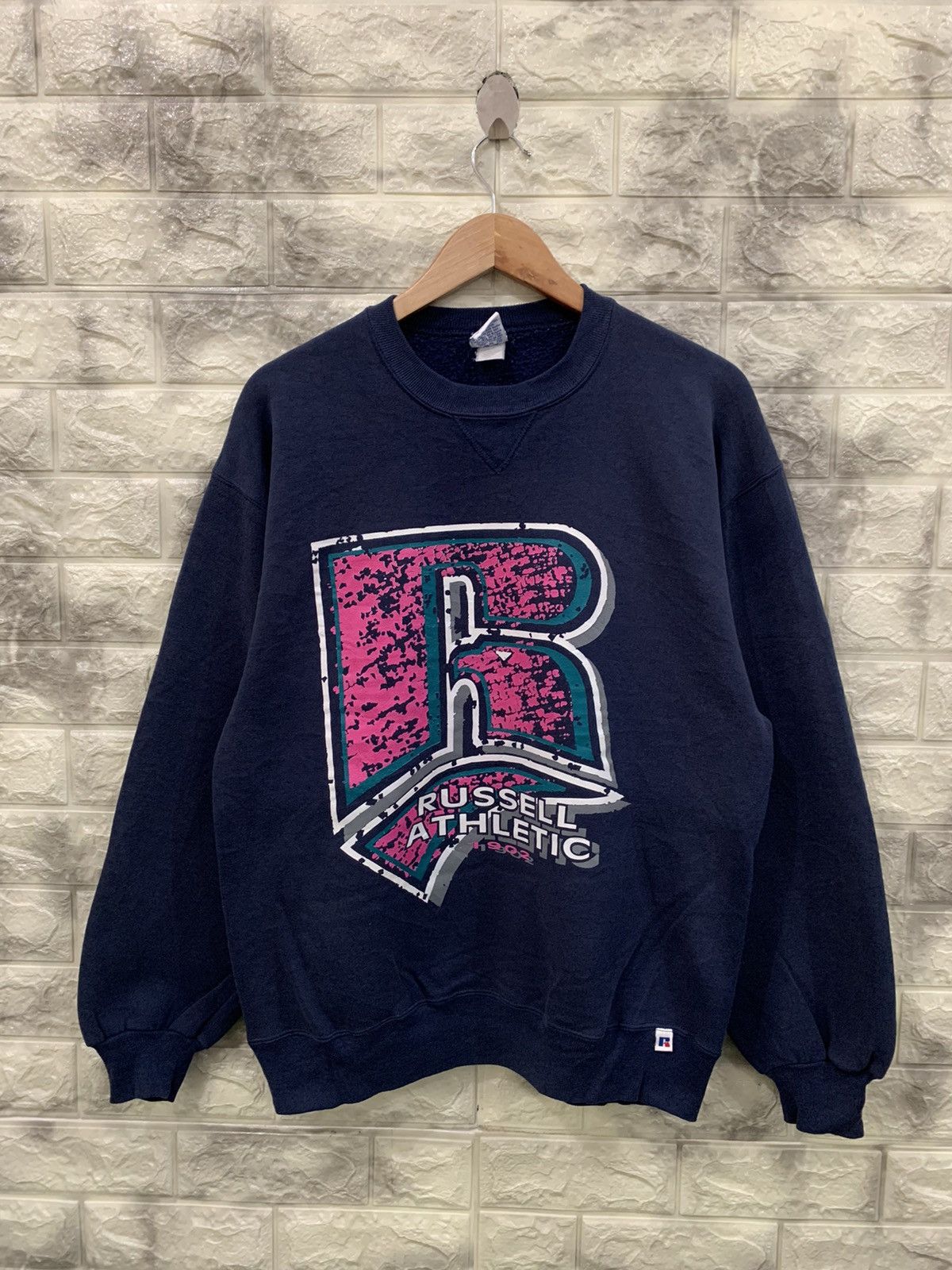 Russell Athletic × Vintage Vintage Russell Athletic big logo sweatshirt Size US L / EU 52-54 / 3 - 1 Thumbnail