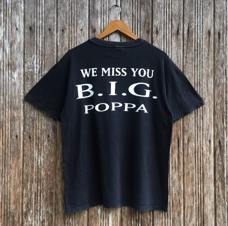 Rap Tees Vintage The Notorious BIG Poppa Biggie Hip Hop Raper Size US M / EU 48-50 / 2 - 2 Thumbnail