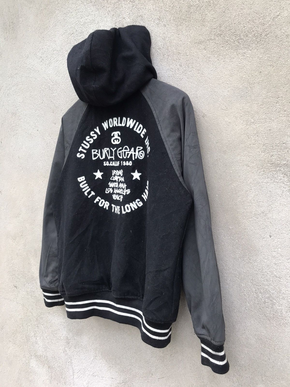 Stussy RARE VINTAGE EMBROIDERED STUSSY ONE FLAG VARSITY STYLE Size US M / EU 48-50 / 2 - 7 Thumbnail