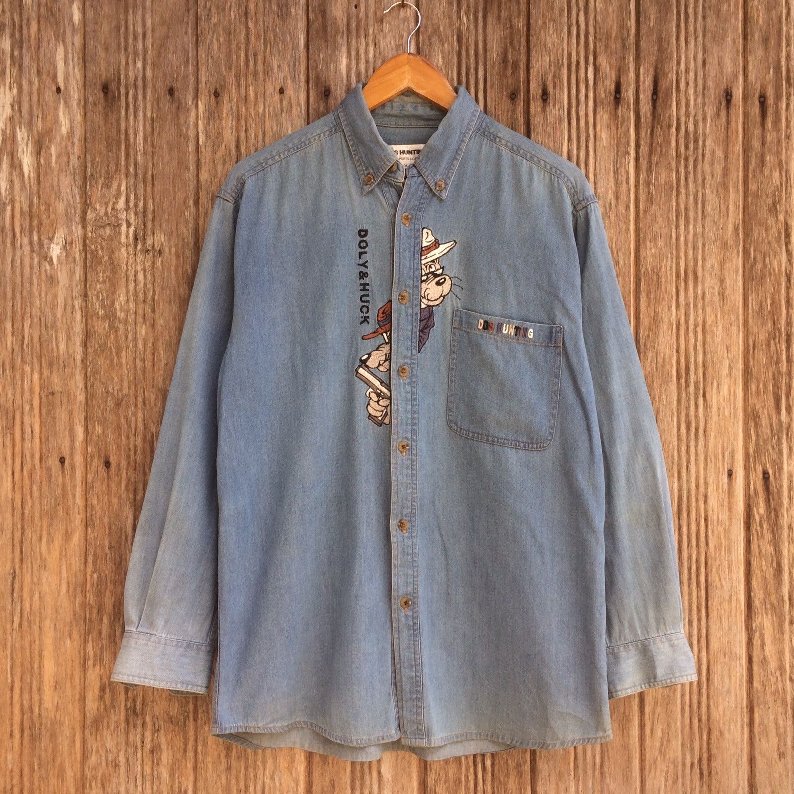 Denime Dog Hunting Sports Denime Shirt Size US L / EU 52-54 / 3 - 1 Thumbnail
