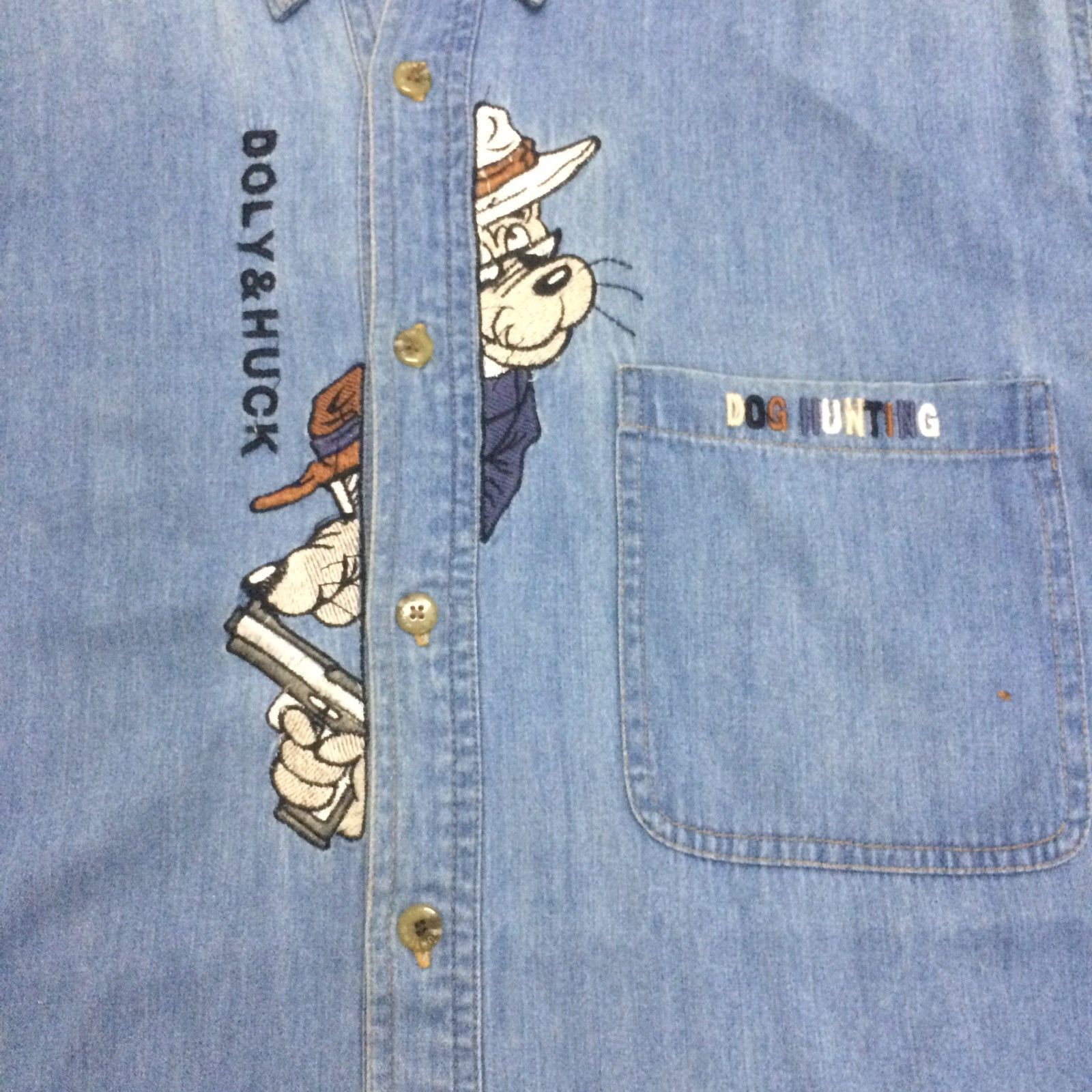 Denime Dog Hunting Sports Denime Shirt Size US L / EU 52-54 / 3 - 2 Thumbnail