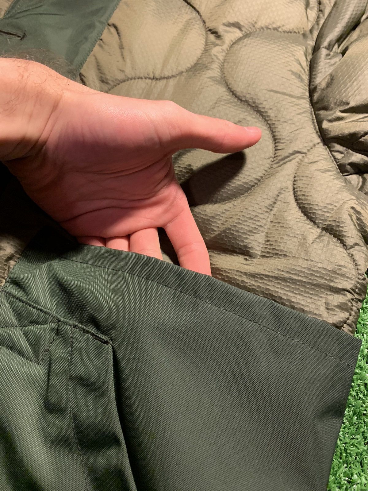Japanese Brand Quilted Cargo Bomber Jacket Size US M / EU 48-50 / 2 - 5 Thumbnail