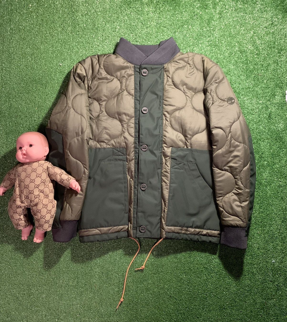 Japanese Brand Quilted Cargo Bomber Jacket Size US M / EU 48-50 / 2 - 1 Thumbnail