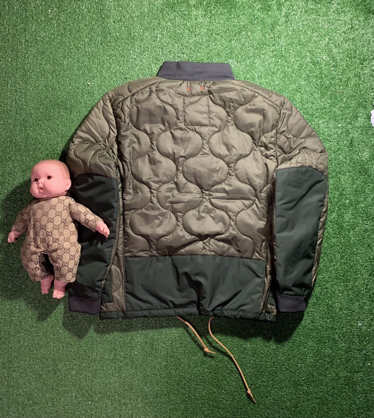 Japanese Brand Quilted Cargo Bomber Jacket Size US M / EU 48-50 / 2 - 2 Thumbnail