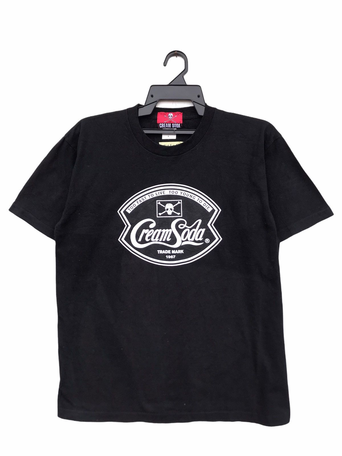 Band Tees Cream Soda Sun Faded Spellout Size US L / EU 52-54 / 3 - 1 Thumbnail